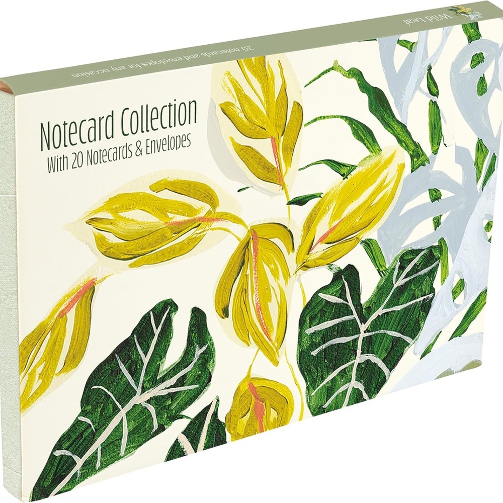 New 20 pc Wild‎ Leaf Notecard Collection Set
